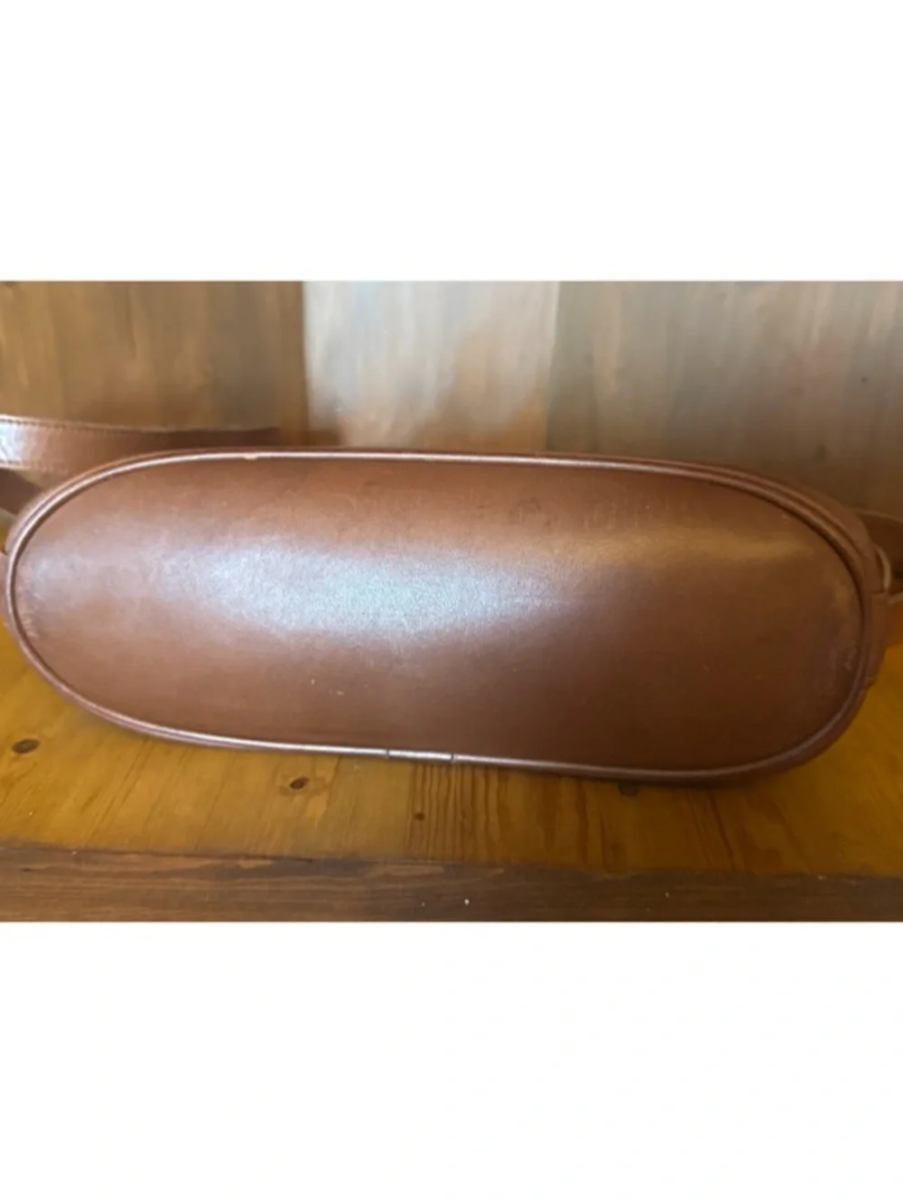 Coach vintage leather  saddle-style crossbody bag - Picture 8 of 16